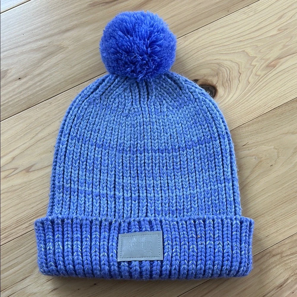 Under Armour Blue Knit Pom-Pom Beanie
